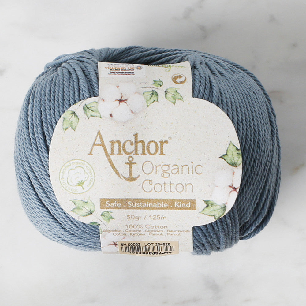 Anchor Organic Cotton Mavi El Örgü İpi - SH 00052